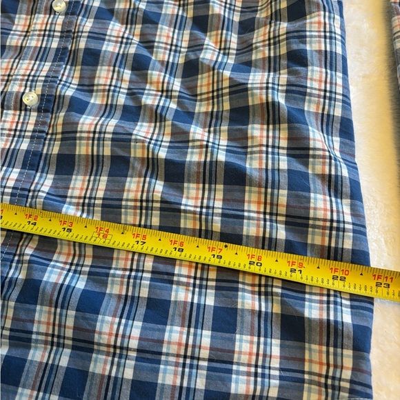 Men's Large George Classic fit Blue and red Plaid Shirt - Picture 4 of 7